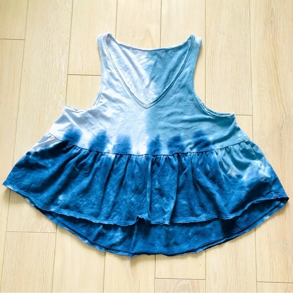 American Eagle Outfitters Babydoll Tie Dye Tank Top